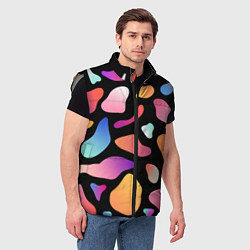 Мужской жилет Fashionable colorful pattern, цвет: 3D-светло-серый — фото 2