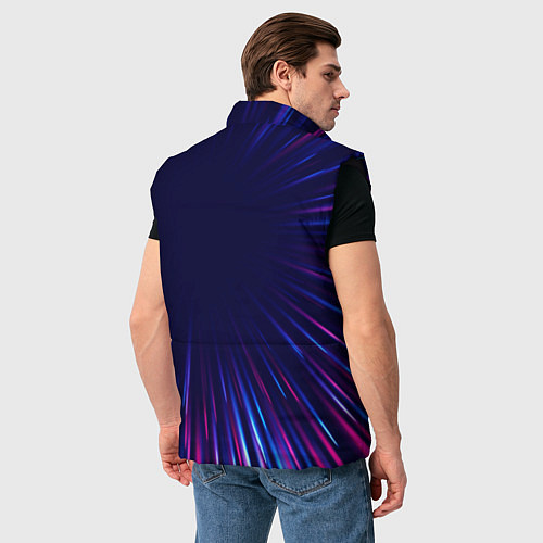 Мужской жилет BYD neon speed lines / 3D-Черный – фото 4