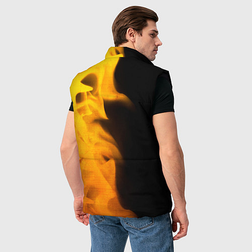 Мужской жилет Exeed - gold gradient: по-вертикали / 3D-Черный – фото 4