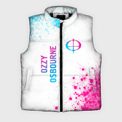 Мужской жилет Ozzy Osbourne neon gradient style: надпись, символ