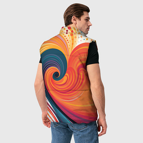 Мужской жилет Вихрь цвета / 3D-Черный – фото 4