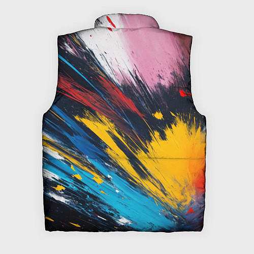 Мужской жилет Разлив акварели / 3D-Светло-серый – фото 2