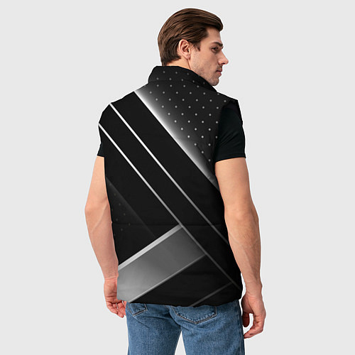 Мужской жилет Audi sign auto / 3D-Черный – фото 4
