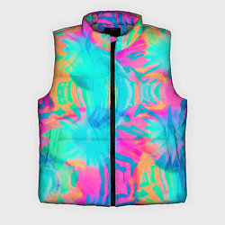 Мужской жилет Кислотный тай-дай: паттерн, цвет: 3D-светло-серый