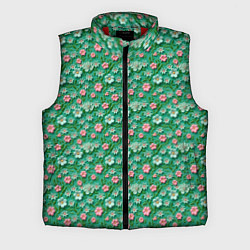 Мужской жилет Объемные цветочки, цвет: 3D-красный
