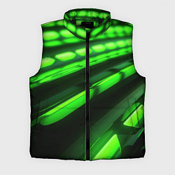 Мужской жилет Green neon abstract