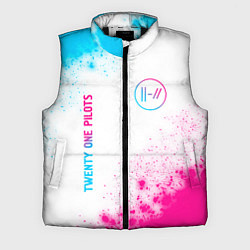 Мужской жилет Twenty One Pilots neon gradient style: надпись, си, цвет: 3D-черный