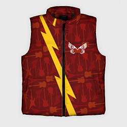 Мужской жилет Placebo гитары и молния, цвет: 3D-черный