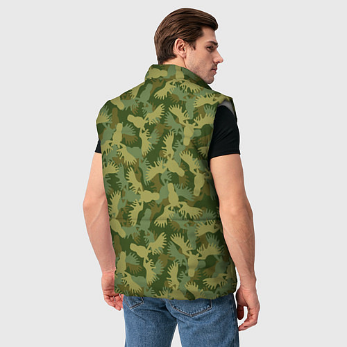 Мужской жилет Лоси - камуфляж / 3D-Светло-серый – фото 4