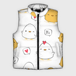 Мужской жилет Привет цыпленок, цвет: 3D-черный