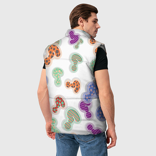 Мужской жилет Вопросики / 3D-Светло-серый – фото 4