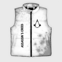 Мужской жилет Assassins Creed glitch на светлом фоне: надпись, с, цвет: 3D-черный