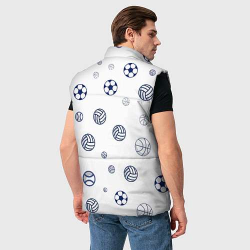 Мужской жилет Balls / 3D-Черный – фото 4