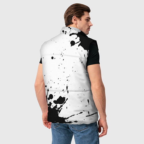 Мужской жилет The Neighbourhood и рок символ на светлом фоне / 3D-Черный – фото 4