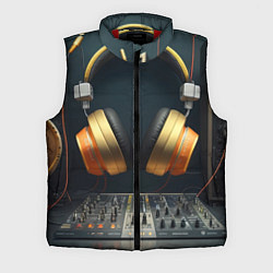 Мужской жилет Золотые наушники