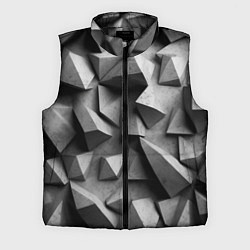 Мужской жилет Белокаменный паттерн, цвет: 3D-черный