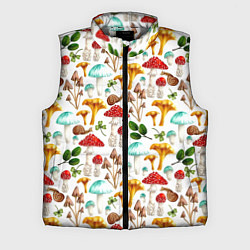 Мужской жилет Лесное царство - паттерн, цвет: 3D-светло-серый