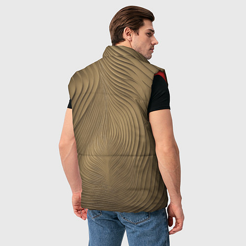 Мужской жилет Фантазия в хаки / 3D-Красный – фото 4