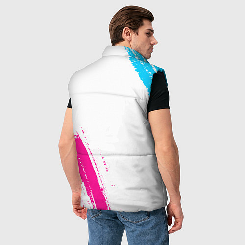 Мужской жилет Black Butler neon gradient style: надпись, символ / 3D-Черный – фото 4