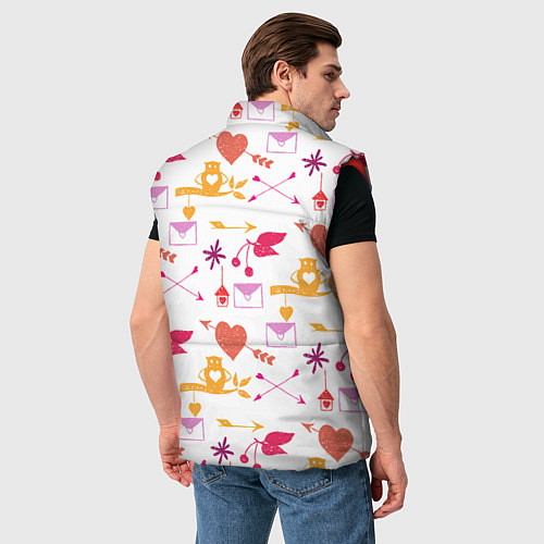 Мужской жилет Письма любви / 3D-Красный – фото 4