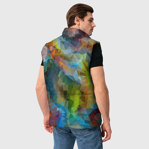 Мужской жилет Color pattern / 3D-Черный – фото 4