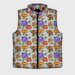 Мужской жилет Stardew valley - pixel mushrooms, цвет: 3D-красный
