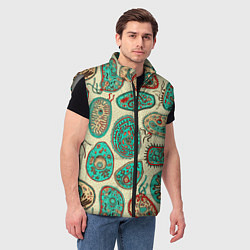 Мужской жилет Бактерии, цвет: 3D-светло-серый — фото 2