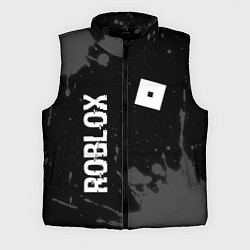 Мужской жилет Roblox glitch на темном фоне: надпись, символ