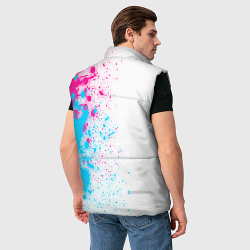 Мужской жилет Counter Strike neon gradient style: по-вертикали / 3D-Черный – фото 4