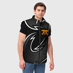 Мужской жилет Fnatic - white line, цвет: 3D-черный — фото 2