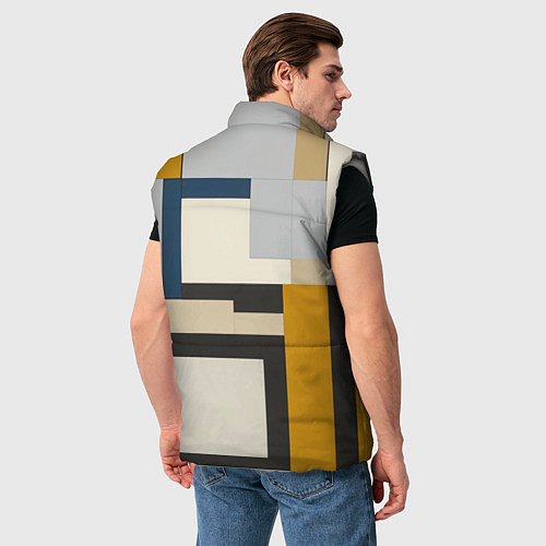 Мужской жилет Незнакомка в квадрате / 3D-Светло-серый – фото 4