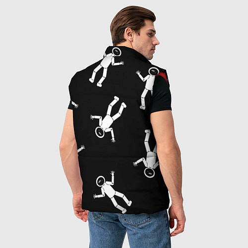 Мужской жилет День космонавтики / 3D-Красный – фото 4