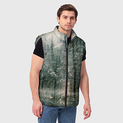 Мужской жилет Тени деревьев и краски, цвет: 3D-светло-серый — фото 2