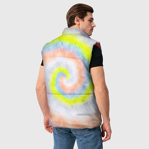 Мужской жилет Тай дай жёлтый / 3D-Красный – фото 4