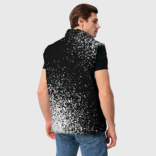 Мужской жилет Joy Division и рок символ на темном фоне / 3D-Черный – фото 4