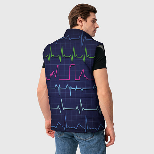 Мужской жилет Color pulse / 3D-Светло-серый – фото 4