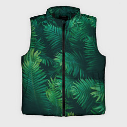 Мужской жилет Множество папоротников, цвет: 3D-черный