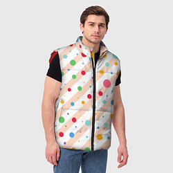 Мужской жилет Color circles, цвет: 3D-красный — фото 2