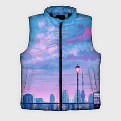 Мужской жилет Город и красочное небо