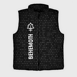 Мужской жилет Behemoth glitch на темном фоне: по-вертикали