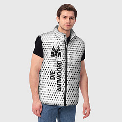 Мужской жилет Die Antwoord glitch на светлом фоне: по-вертикали, цвет: 3D-черный — фото 2