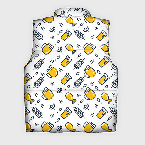 Мужской жилет Пиво пенное / 3D-Светло-серый – фото 2