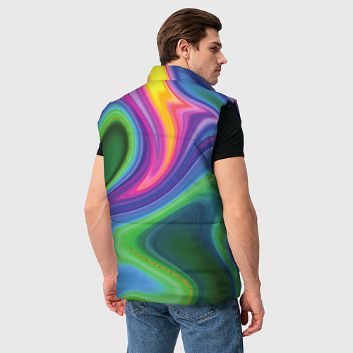 Мужской жилет Color abstraction / 3D-Черный – фото 4