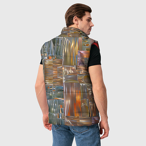 Мужской жилет Космическая сталь / 3D-Красный – фото 4
