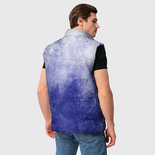 Мужской жилет Текстура Ocean splash / 3D-Черный – фото 4