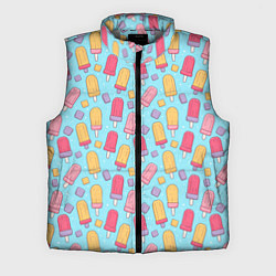 Мужской жилет Разноцветные эскимо, паттерн, цвет: 3D-светло-серый