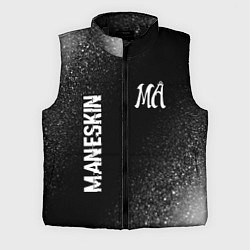 Мужской жилет Maneskin glitch на темном фоне: надпись, символ, цвет: 3D-черный