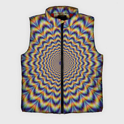 Мужской жилет Гипнотический рисунок, цвет: 3D-красный