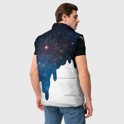 Мужской жилет Млечный Путь - Milky Way / 3D-Светло-серый – фото 4