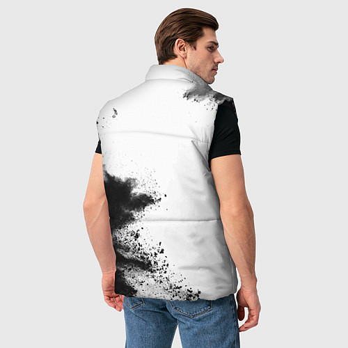 Мужской жилет Bring Me the Horizon и рок символ на светлом фоне / 3D-Черный – фото 4